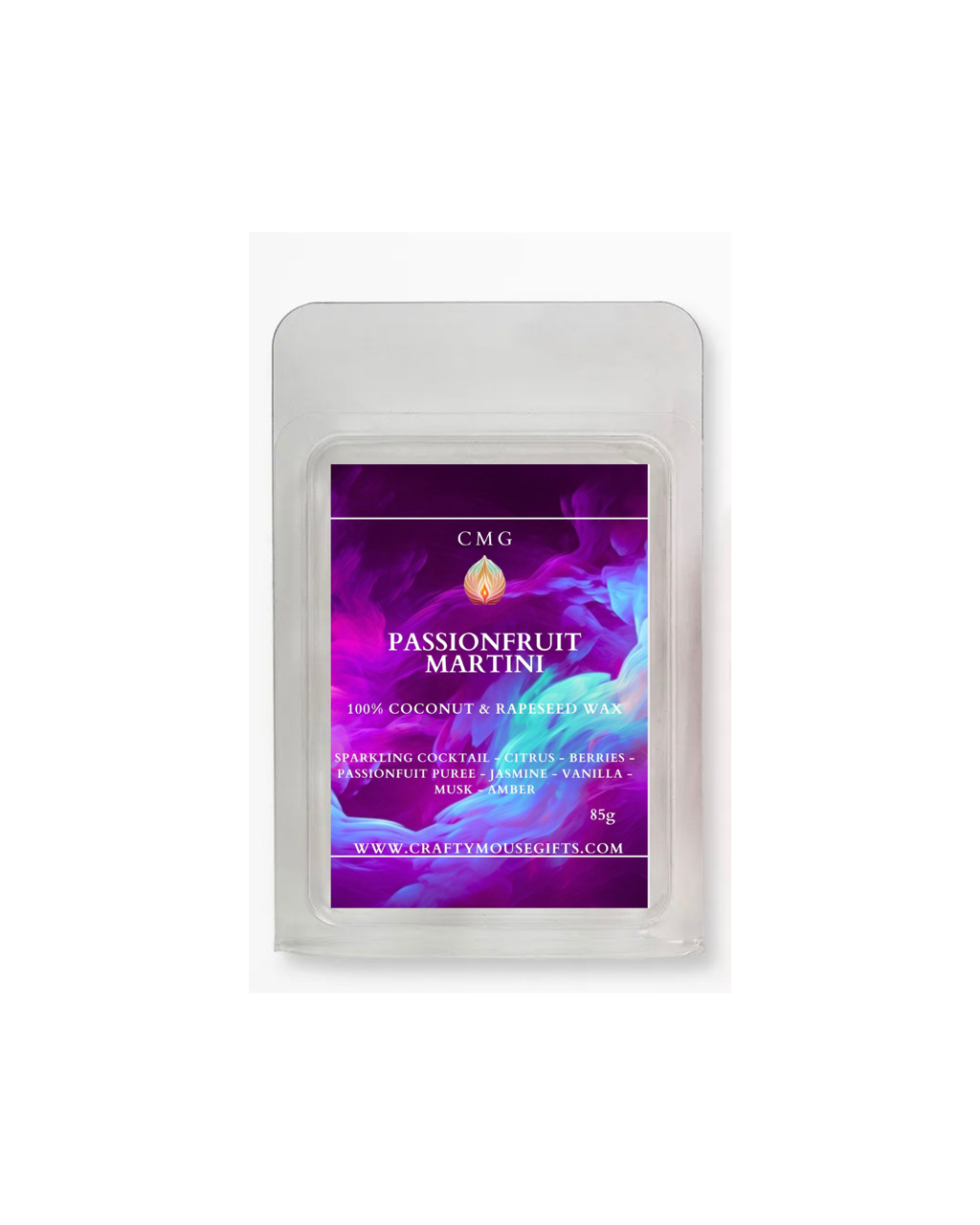 Passionfruit Martini wax melt handmade Scottish Borders — fruity home fragrance
