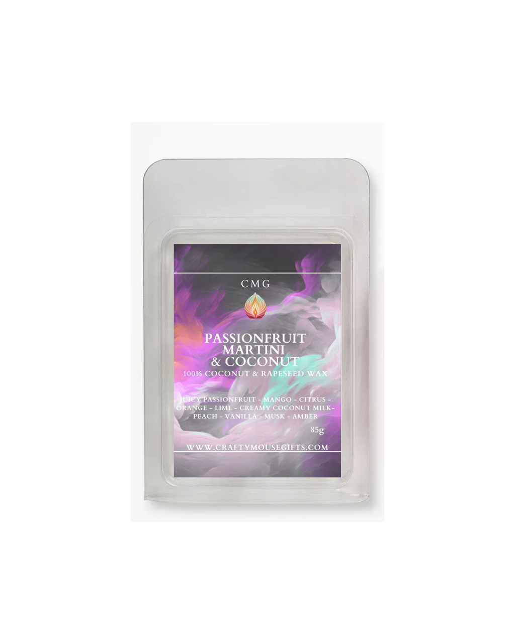 Passionfruit Martini and Coconut wax melt handmade Scottish Borders
